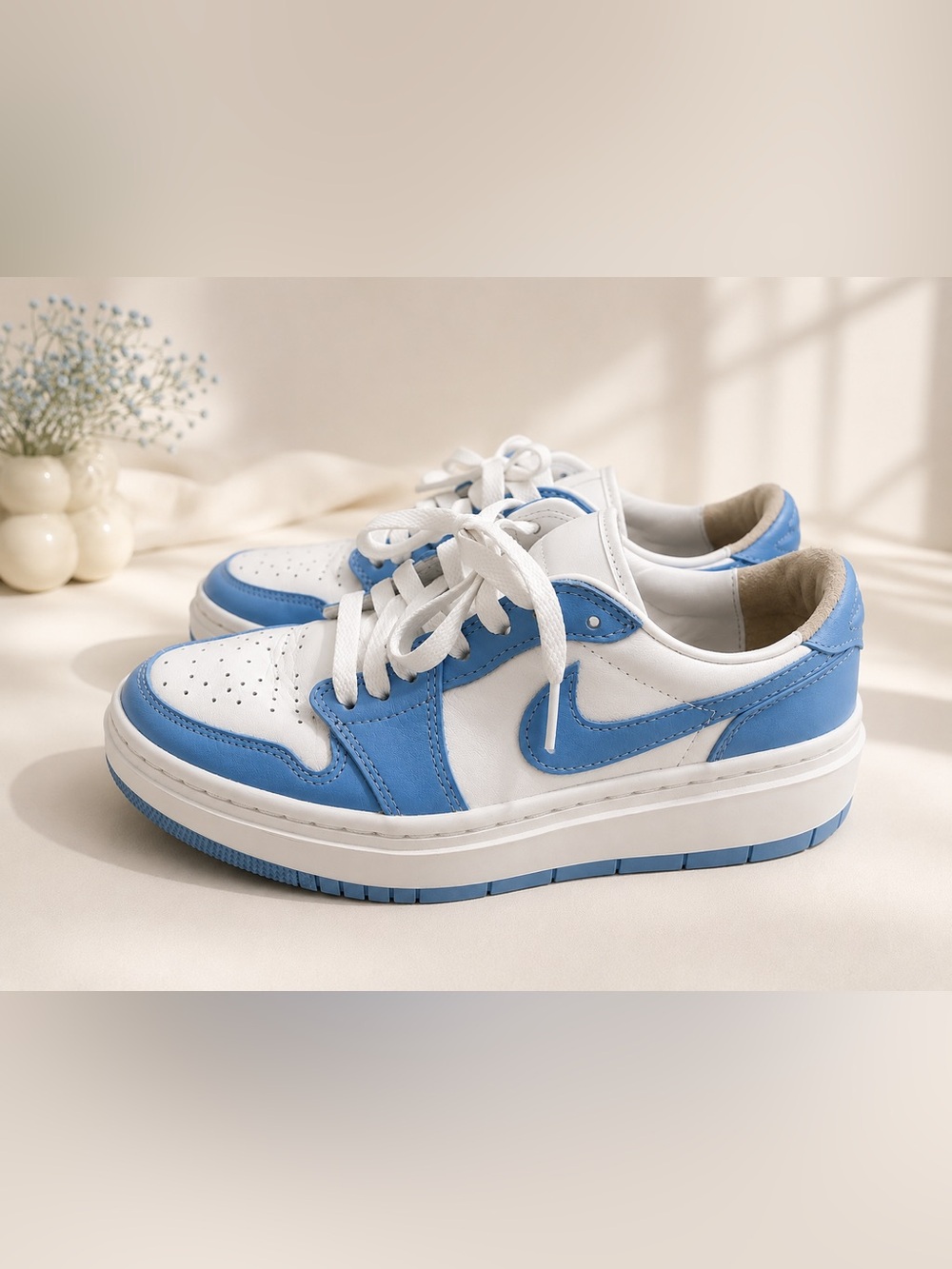 Nike Air Jordan 1 Low White University Blue Women’s Size 6.5